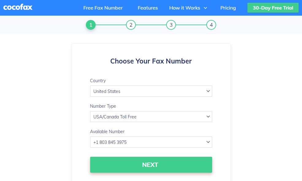 Fax Online via Dashboard